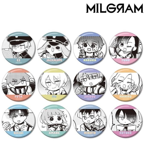 MILGRAM 交易迷你人偶漫画徽章