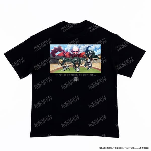 Camiseta de colaboración 1 del anime de TV Attack on Titan
