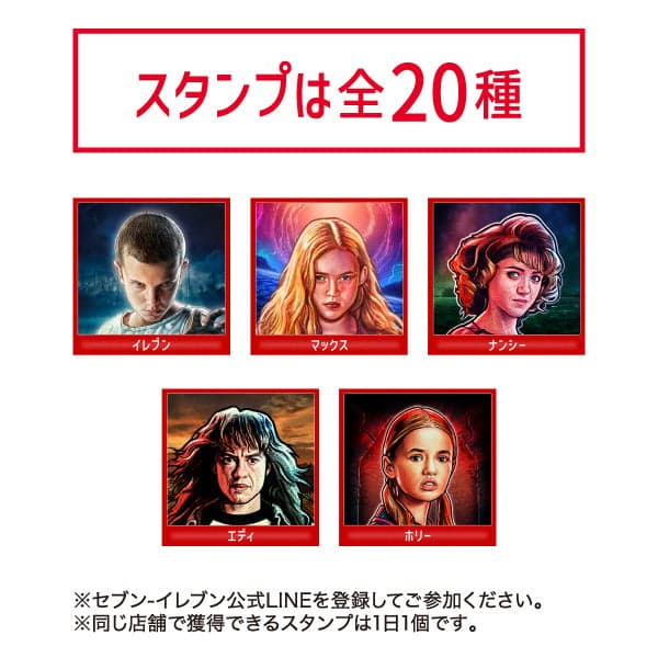 Los 20 personajes de los sellos de la campaña de Stranger Things