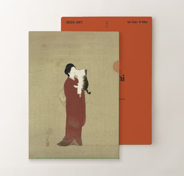 以“真糟糕”艺术品为主题的透明文件夹