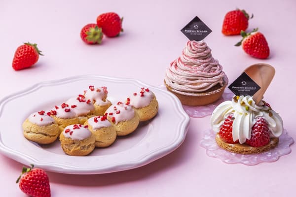 草莓甜点和糕点