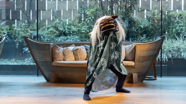 Lion dance performance