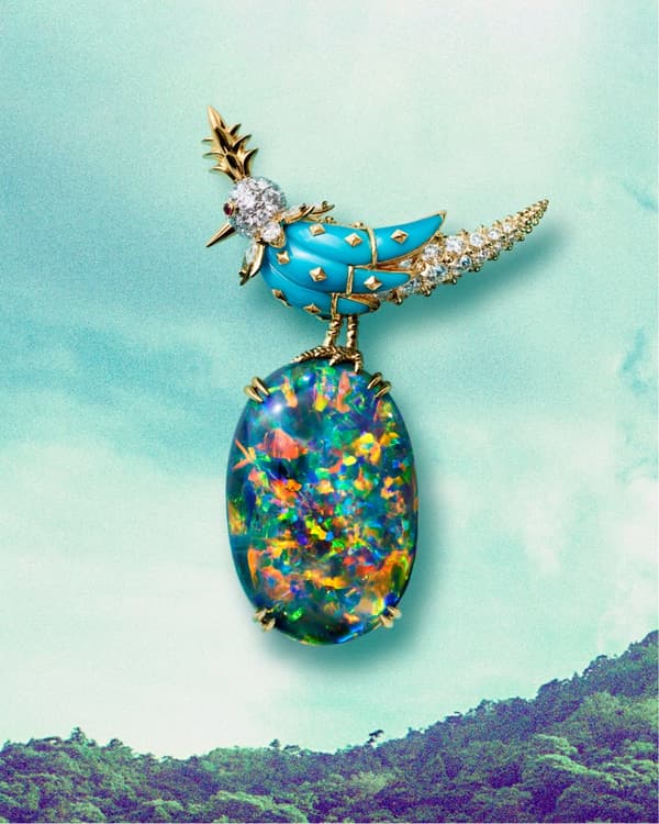Tiffany & Co. Japan-exclusive Bird on a Rock high jewelry brooches