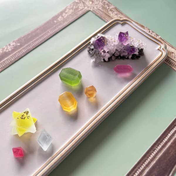 Close-up of amethyst candy