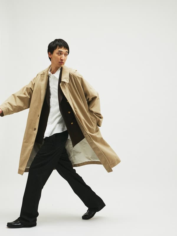 nanamica SMU Balmacaan 大衣 Cotton CORDURA WINDSTOPPER 上身图