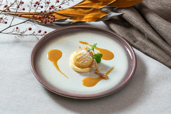 Ogose Katsuragi Yuzu Mousse With Candied Peel
