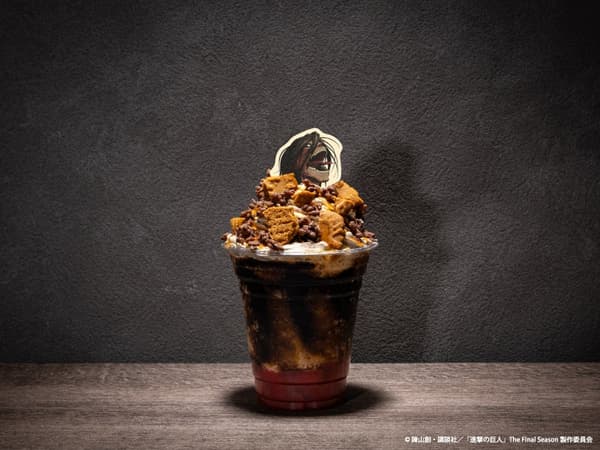 Shingeki no LUSH drink at That Certain Age Attack on Titan Cafe