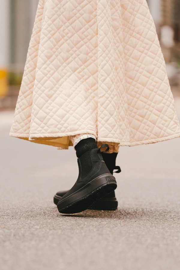 B/M Taobio boot sneaker in black, styled look