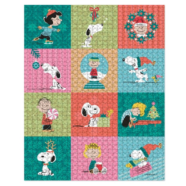Rompecabezas navideño con Snoopy y sus amigos
