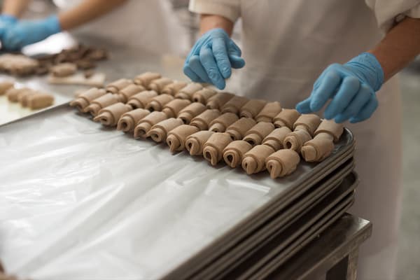 巧克力可颂制作过程 1