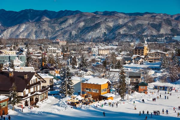 Terrace with mountain views