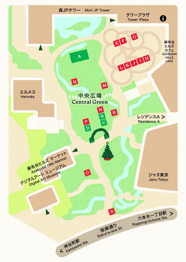 Christmas Market venue map