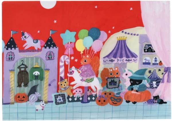 Mogura-chan's Halloween A4 clear file, Sheep's Room
