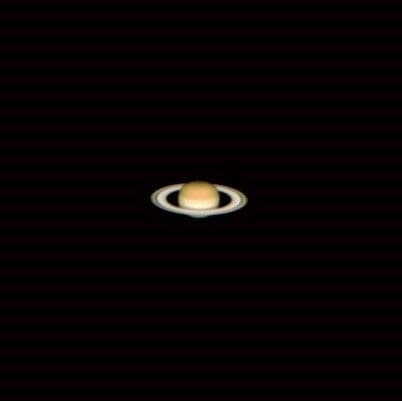 A planet seen through the telescope