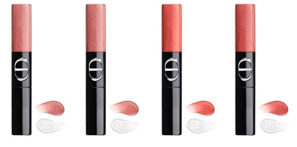 Rouge Dior Sequin Liquid Duo, 100 Sweet Nude, 729 Biscuit, 764 Macaron, 885 Meringue