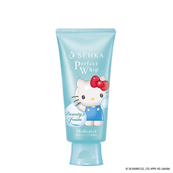 Desain Terbatas SENKA Perfect Whip Acne Care Hello Kitty