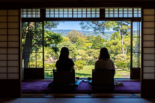 La cafetería del jardín japonés