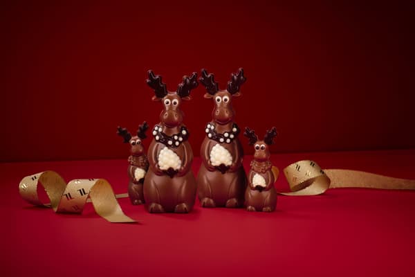 Läderach Reindeer Finn chocolate figures