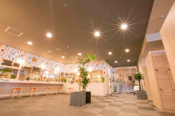 New dryers in the women's changing room