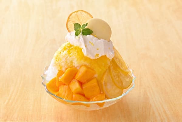 Fluffy Snow Shaved Ice - Chunky Mango and Hiroshima Lemon