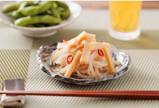 Platos que utilizan Hama no Menma en Yokohama Takashimaya (imagen)