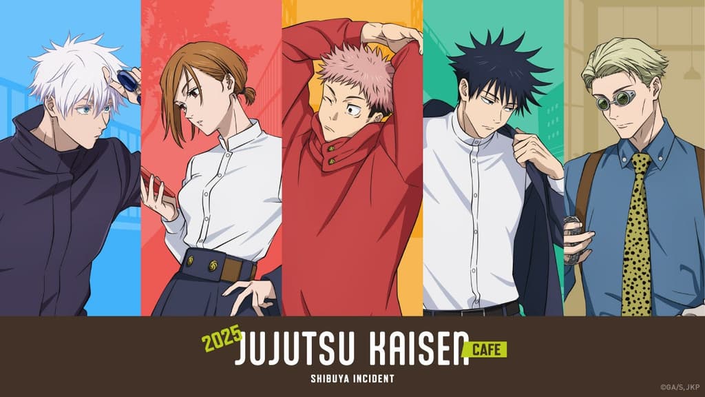 Jujutsu Kaisen Cafe 2025 "Shibuya Incident" เปิดในโตเกียว โอซาก้า และไอจิ