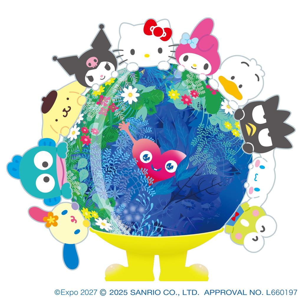 GREEN×EXPO 2027 Announces Sanrio Characters Collaboration with Toonk Toonk Mascot