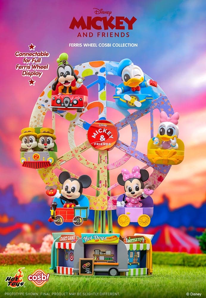 Collect All 6 to Complete a Ferris Wheel! New Mickey & Friends Cosbi Trading Figures Announced