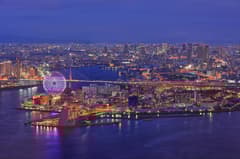 Osaka Bay Area (USJ/Kaiyukan) Bar Hopping Night Tour with Local Izakayas & Waterfront Views