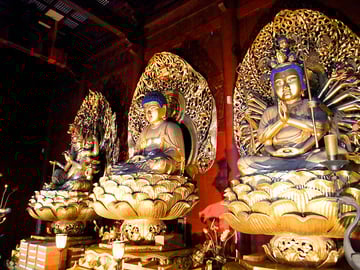 Tochigi Nikkosan Rinnoji Temple Sanbutsudo 