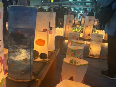 災後15年——3月11日郡山站前廣場點亮「復興燈籠」