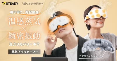 STEADY Lanza un Masajeador de Ojos a Vapor con Tecnología de Calor y Vibración para la Fatiga Ocular Moderna