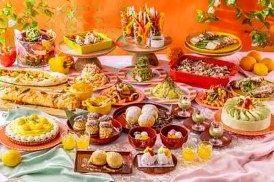 国际花园酒店（成田）举办日式意大利和风甜点自助餐，提供六种新鲜意面，包括成田鳗鱼创意料理