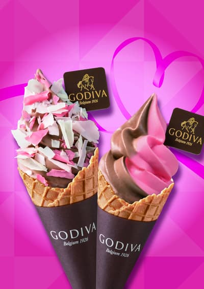 Valentine's Limited Soft Serve Ice Cream Debuts at Godiva Department Store Pop-Ups