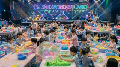 Extended Due to Overwhelming Response — Full-Body Slime Experience "Slime Wonderland" at WHATAWON in Kishiwada, Osaka