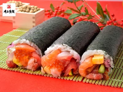 Kakujo Gyorui's Luxurious Eho-maki for Setsubun Features Medium Fatty Tuna, Sea Urchin, and Salmon Roe - Reservations Begin January 13 at All Locations