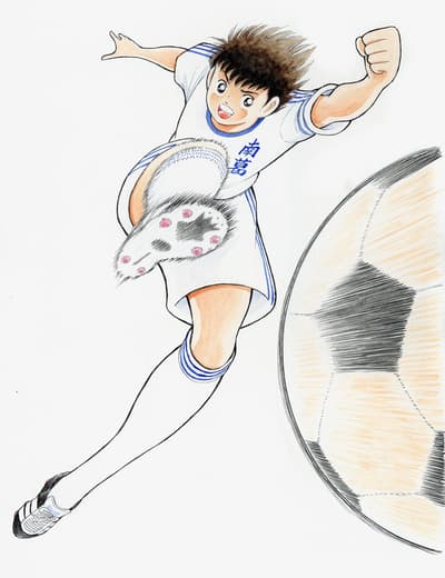 Inauguración de la exposición «Capitán Tsubasa y los 11 episodios» en Katsushika