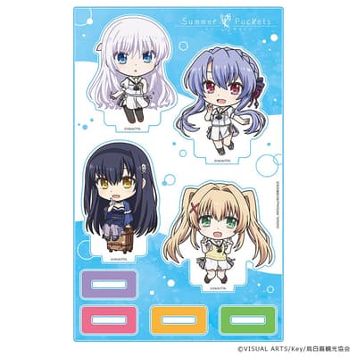TV动画《Summer Pockets》周边预购开启 — 亚克力角色立牌、普尼可莱！亚克力手办及模切贴纸
