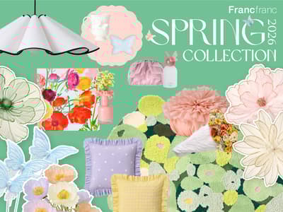 Francfranc presenta la colección de primavera 2026 con motivos florales y de mariposas a partir del 23 de enero