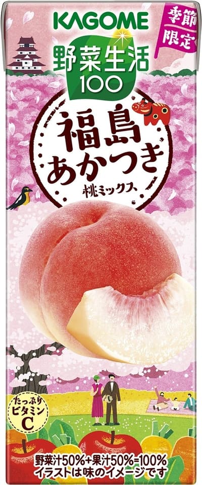 Kagome Launches Megumi Meguru Action! Initiative Supporting Peach Farmers in Fukushima with New Seasonal Vegetable Juice