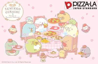 Pizza-La Launches Sumikkogurashi Special Pack with Limited-Edition Ceramic Bowl and Sticker