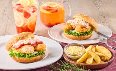 Freshness Burger Lanza Hamburguesas de Croqueta Cremosa de Cangrejo de Invierno con Cangrejo de las Nieves de Hokkaido