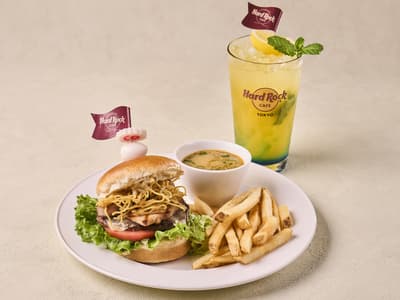 Hard Rock Cafe × 火影忍者 TV 动画联动特别菜单 - 鸣人的拉面汉堡 & 热带木叶苏打