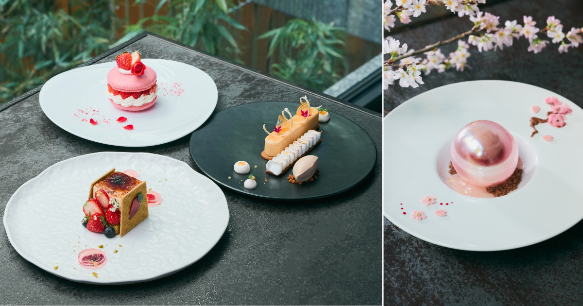 ขนมหวานต้อนรับฤดูใบไม้ผลิที่มาพร้อมสตรอว์เบอร์รีและซากุระ ณ THE THOUSAND KYOTO