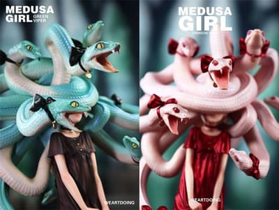 Medusa Girl Green Viper and Crimson Viper Figures Illustrated by Yoshioka Now Available for Pre-Order