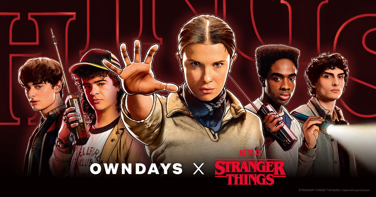 OWNDAYS เปิดตัวคอลเลกชันแว่นตา Stranger Things ที่มาพร้อมดีไซน์ The Upside Down และ Hellfire Club