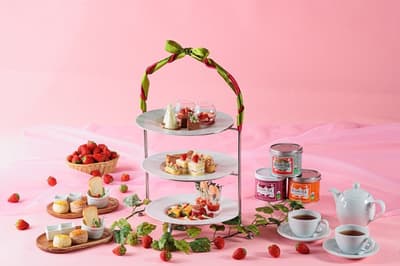 โรงแรมมิยาโกะ ยคไคจิ เปิดตัวชุดน้ำชายามบ่ายสตรอว์เบอร์รีฤดูใบไม้ผลิแบบจำกัดเวลา