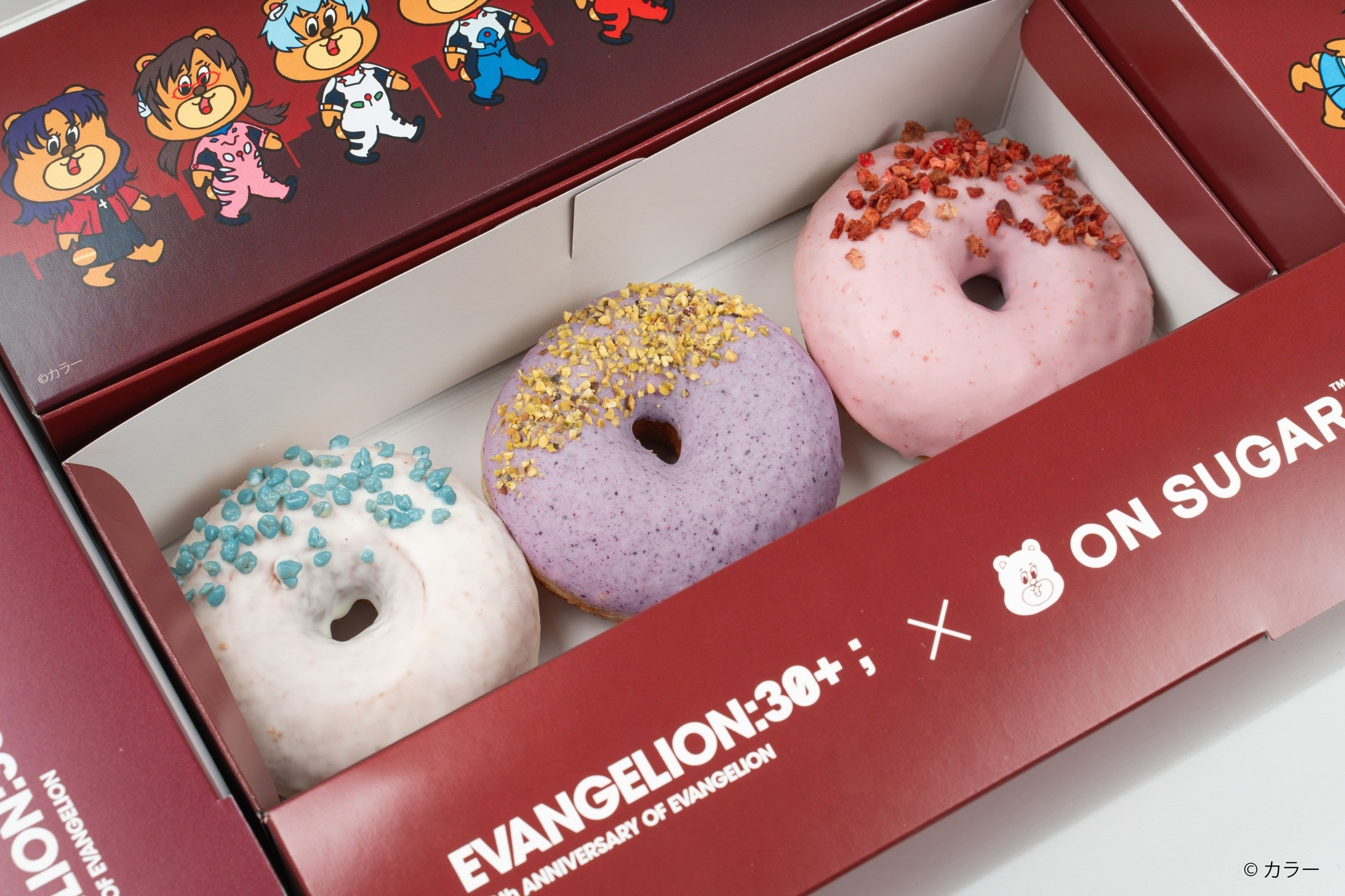 Limited Edition Neon Genesis Evangelion 30th Anniversary Donut Box by ON SUGAR at Yokohama Arena
