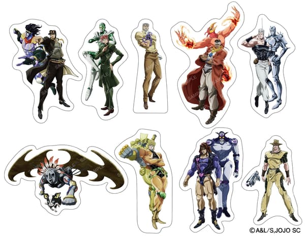 Collaboration picks featuring various JoJo characters