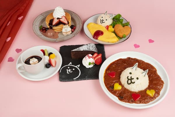 Valentine's themed Battle Cats collaboration visual